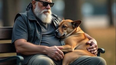 Photo of A Menacing Biker at the School Gate—His Heartwarming Secret Will Move You to Tears