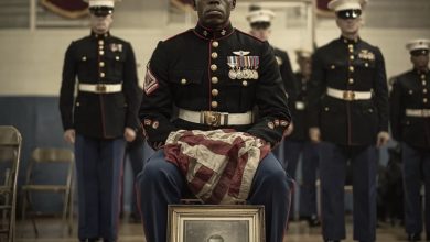 Photo of When two guards demanded that a Black Marine leave his son’s commencement ceremony, six SEALs rose up to quiet the crowd