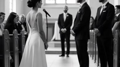 Photo of During my wedding ceremony, just as I was about to exchange vows, my maid of honor rose to her feet and declared she was carrying my husband’s child.