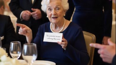 Photo of My place card at my granddaughter’s wedding read “the one footing the bill.” They laughed—until I exposed a hidden line from my husband’s will.
