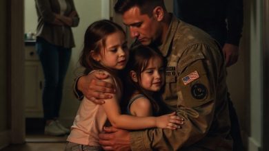 Photo of I came home from the war to find my daughters celebrating a birthday with stale bread and a broken candle. My wife’s new partner threw me out of my own house, calling me an intruder. But my daughter slipped a note into my pocket: “We are not happy.” I went back for my family.