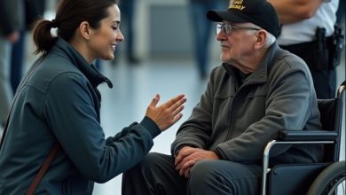 Photo of She helped a deaf veteran at security and a four-star general set in motion the truth about her husband