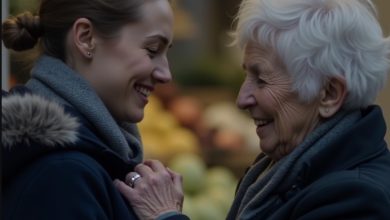 Photo of “I Gave My Scarf to a Freezing Stranger Without Knowing Who She Was — That Night, at My Fiancé’s Mansion, the Truth Changed Everything”