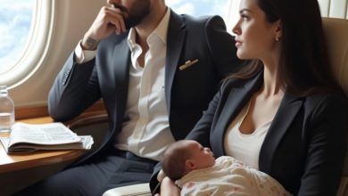Photo of Everyone Feared the Man in First Class, But His Crying Baby Revealed the One Thing He Couldn’t Control