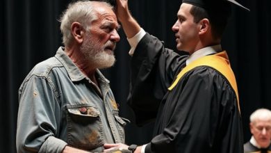 Photo of Everyone Judged the Man in the Cheap Suit at My PhD Ceremony—Until the Dean Recognized Him