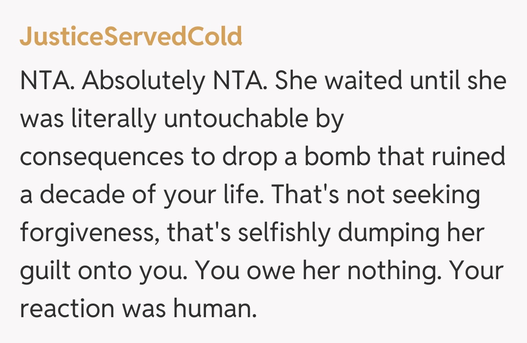 Comentariu de la JusticeServedCold