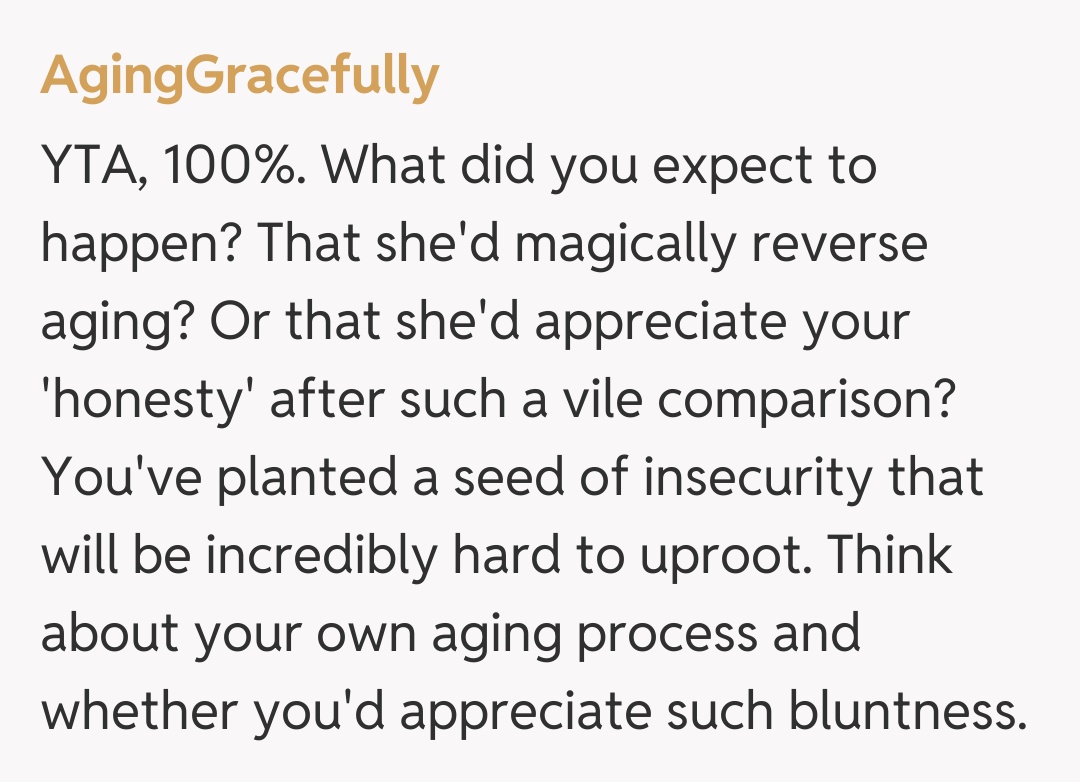 Comentariu de la AgingGracefully