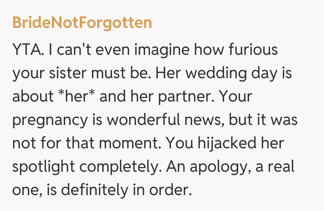 Comentariu de la BrideNotForgotten