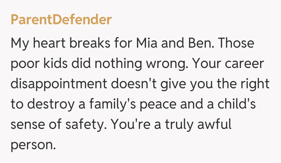 Comentariu de la ParentDefender