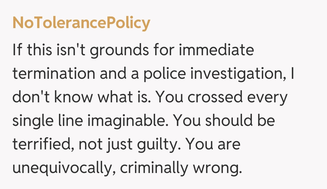 Comentariu de la NoTolerancePolicy