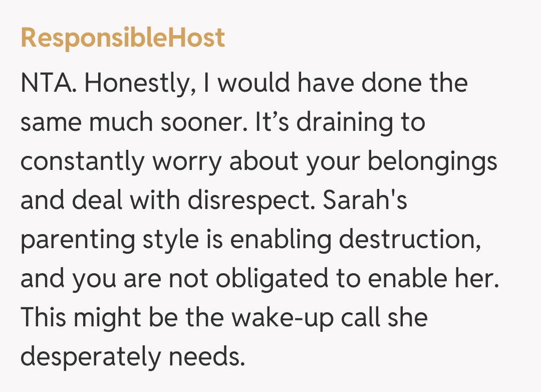 Comentariu de la ResponsibleHost