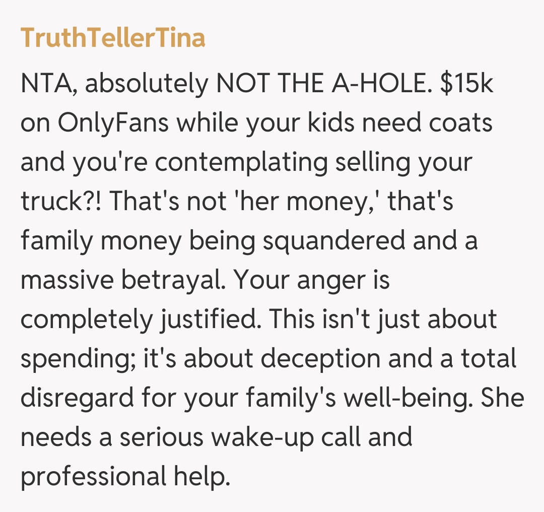 Comentariu de la TruthTellerTina