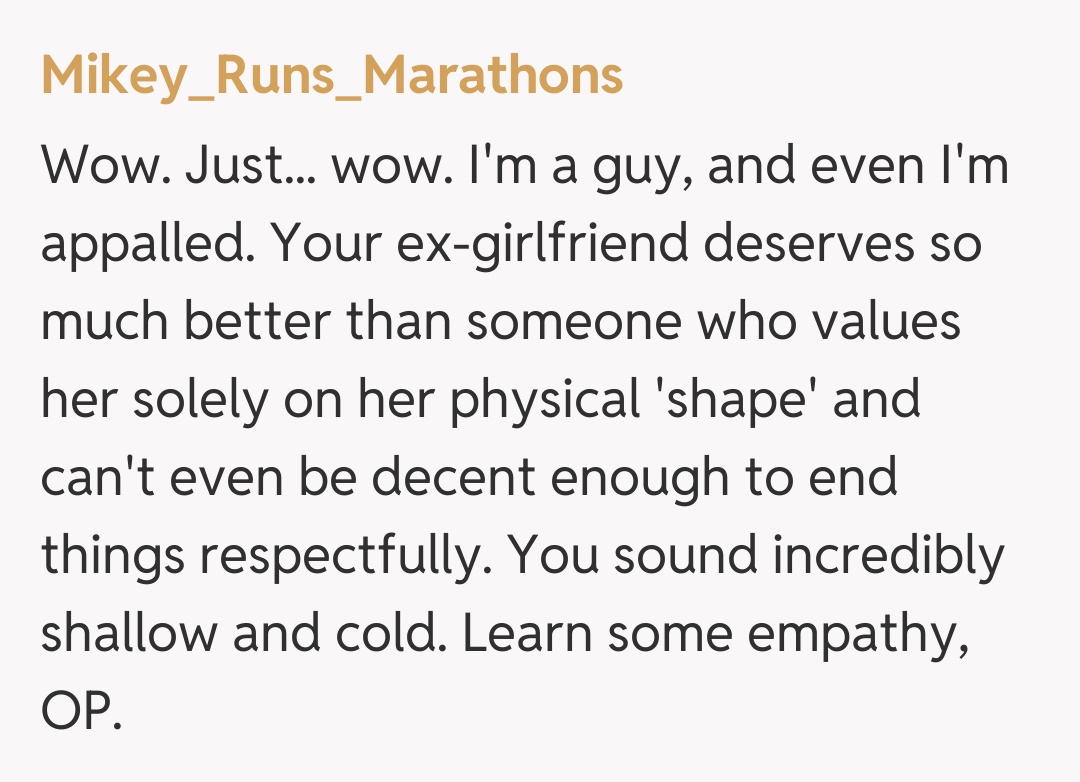 Comentariu de la Mikey_Runs_Marathons