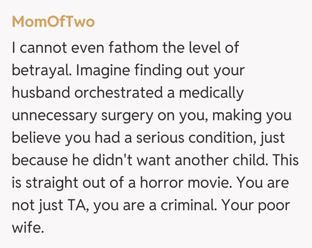 Comentariu de la MomOfTwo