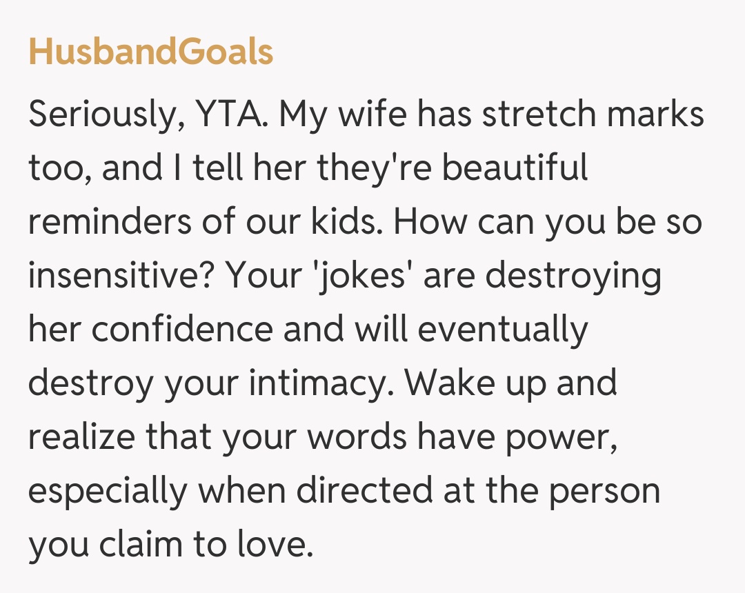 Comentariu de la HusbandGoals