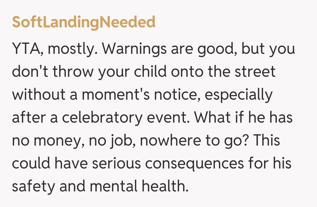 Comentariu de la SoftLandingNeeded