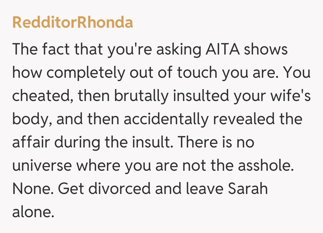 Comentariu de la RedditorRhonda