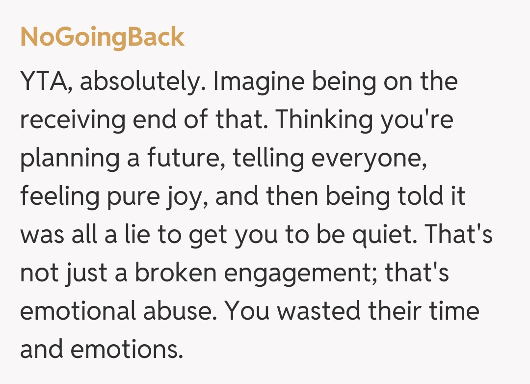 Comentariu de la NoGoingBack