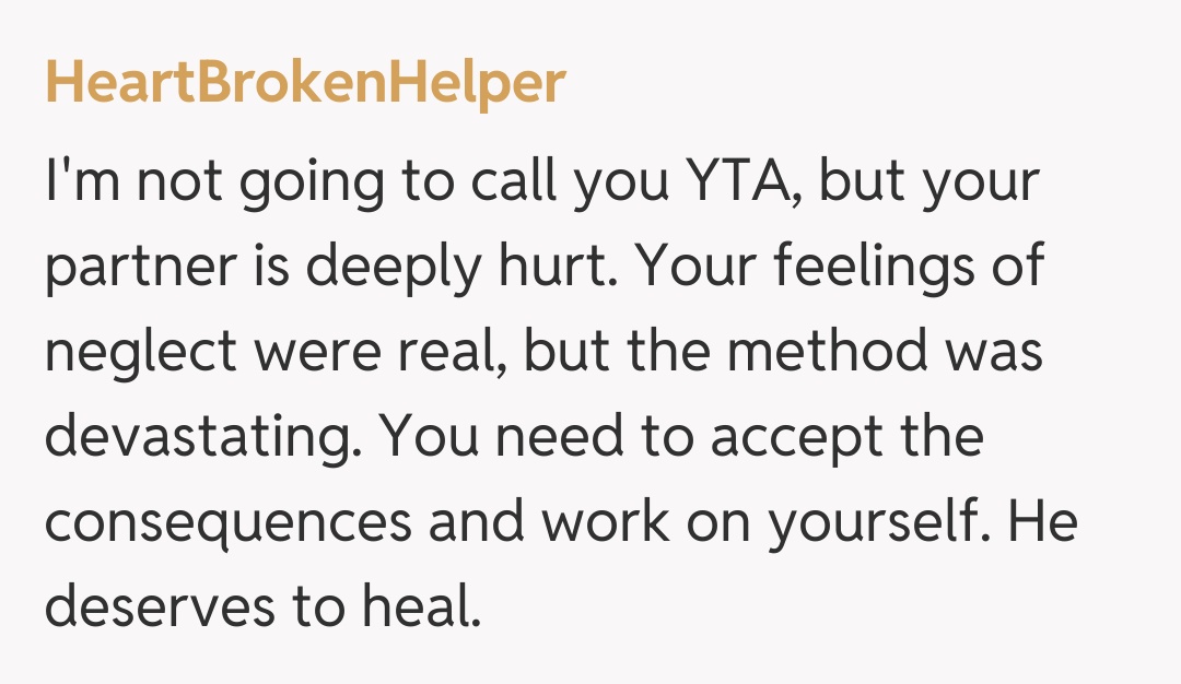 Comentariu de la HeartBrokenHelper
