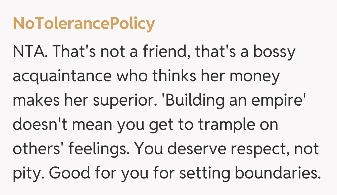 Comentariu de la NoTolerancePolicy