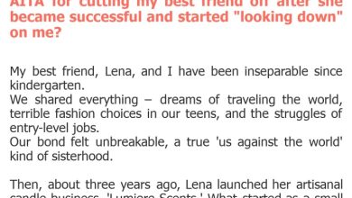 Photo of AITA for cutting my best friend off after she became successful and started “looking down” on me?