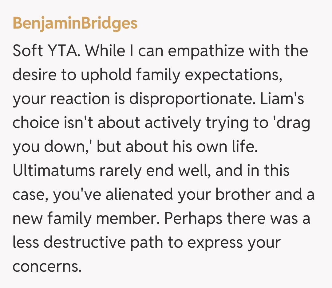 Comentariu de la BenjaminBridges