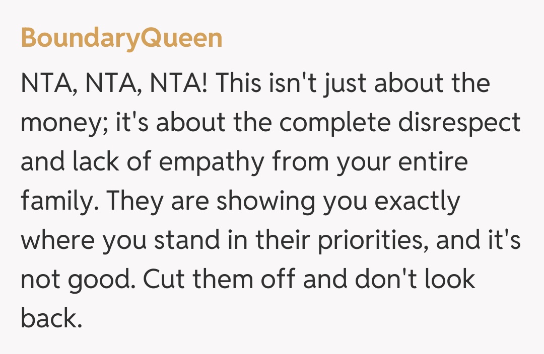 Comentariu de la BoundaryQueen