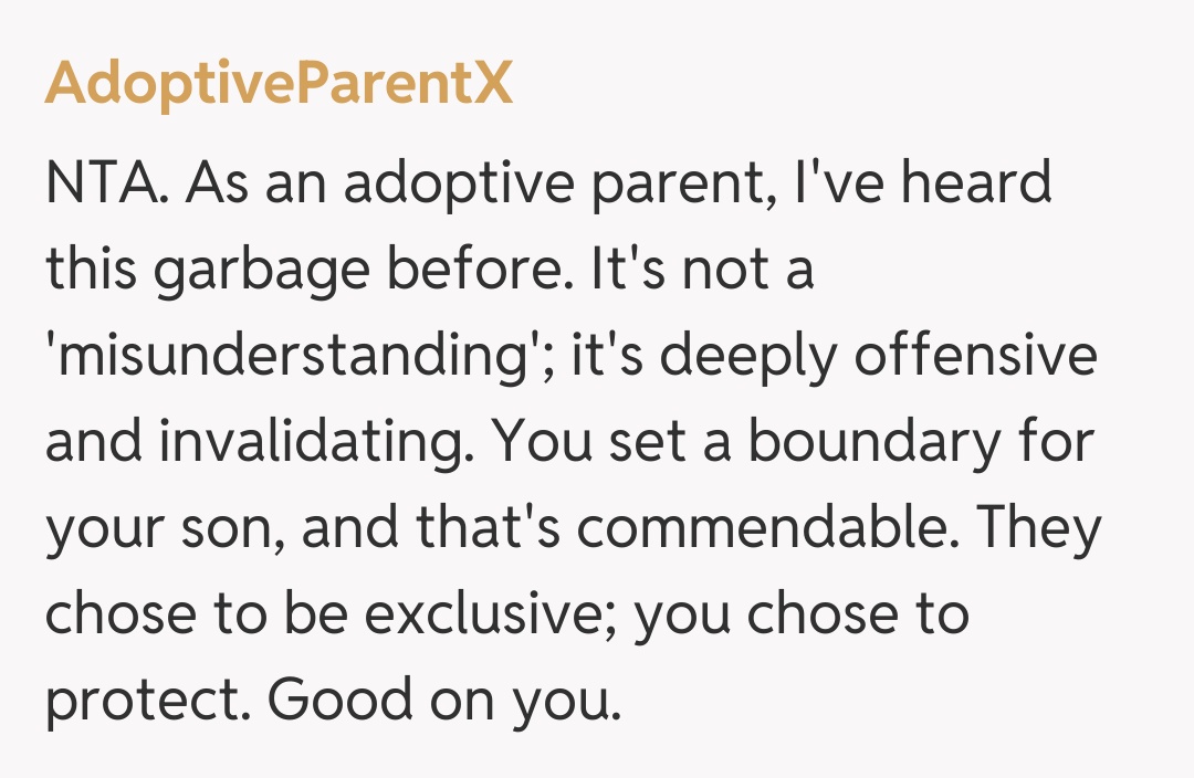 Comentariu de la AdoptiveParentX