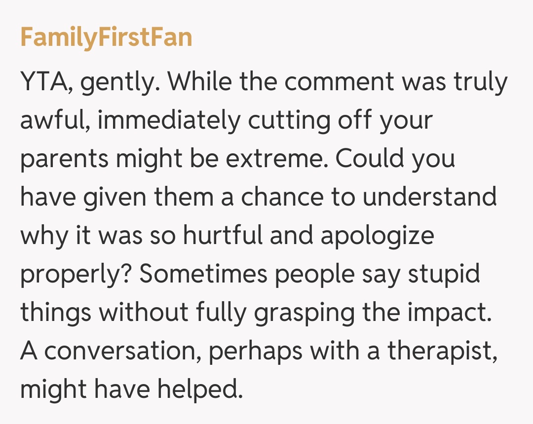 Comentariu de la FamilyFirstFan