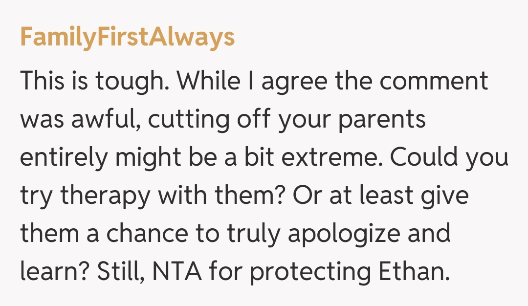 Comentariu de la FamilyFirstAlways