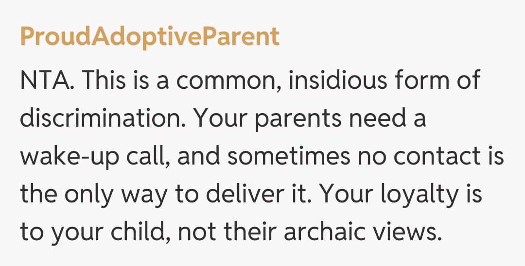 Comentariu de la ProudAdoptiveParent