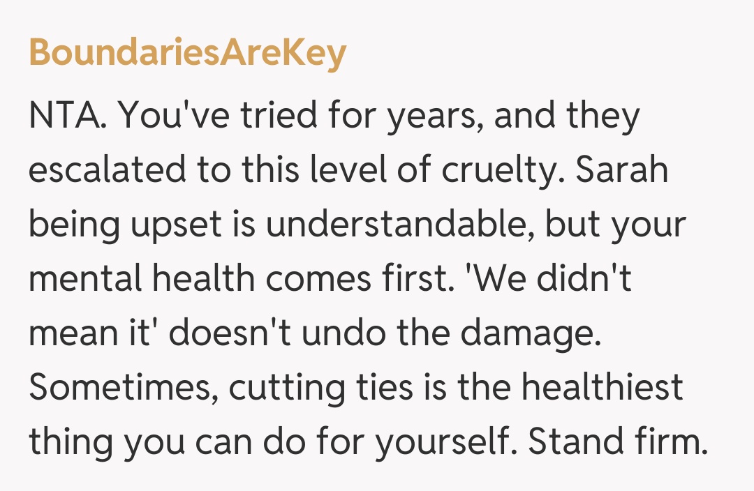 Comentariu de la BoundariesAreKey