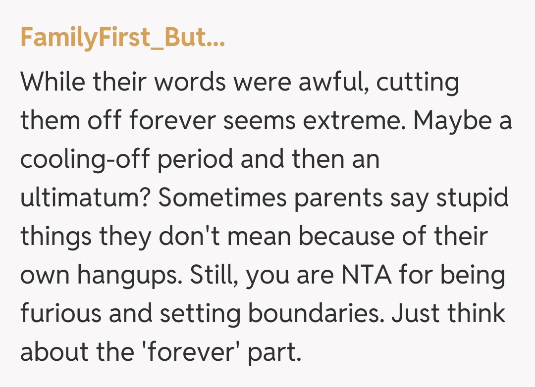 Comentariu de la FamilyFirst_But...