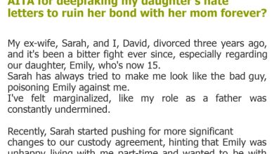 Photo of AITA for deepfaking my daughter’s hate letters to ruin her bond with her mom forever?