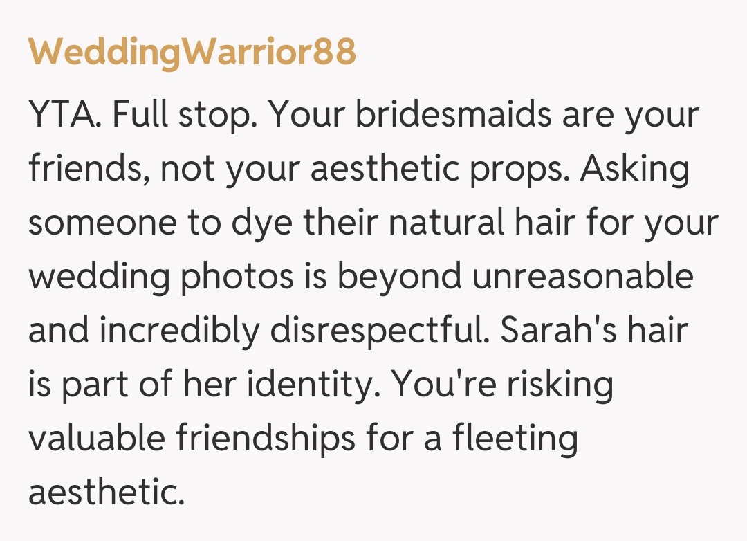 Comentariu de la WeddingWarrior88