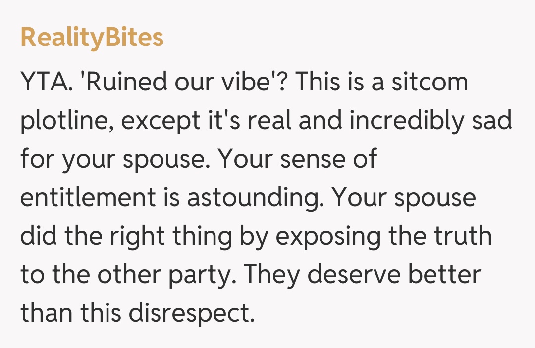 Comentariu de la RealityBites