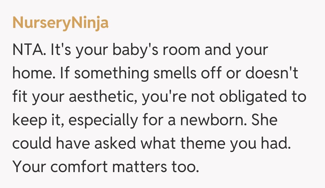 Comentariu de la NurseryNinja