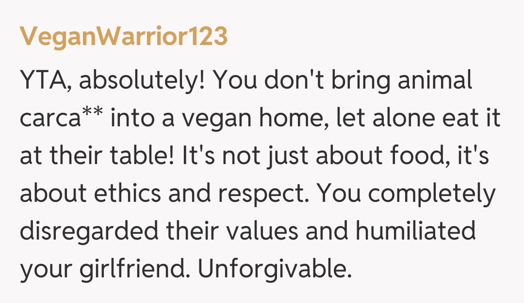 Comentariu de la VeganWarrior123