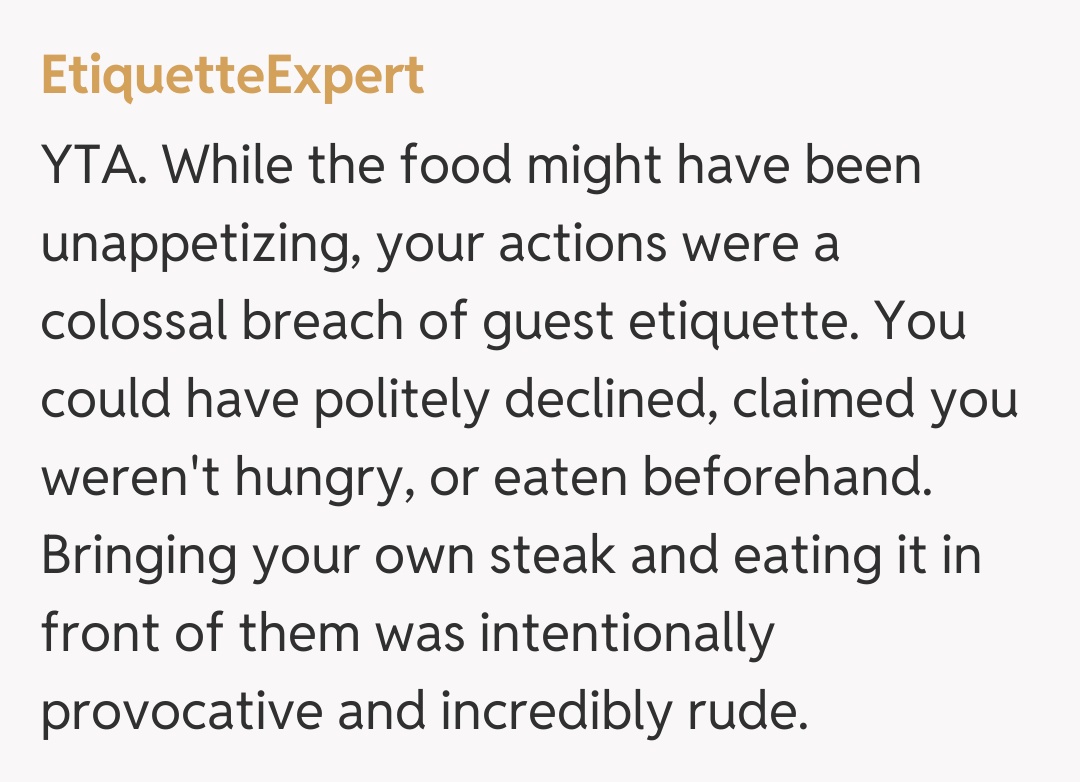 Comentariu de la EtiquetteExpert