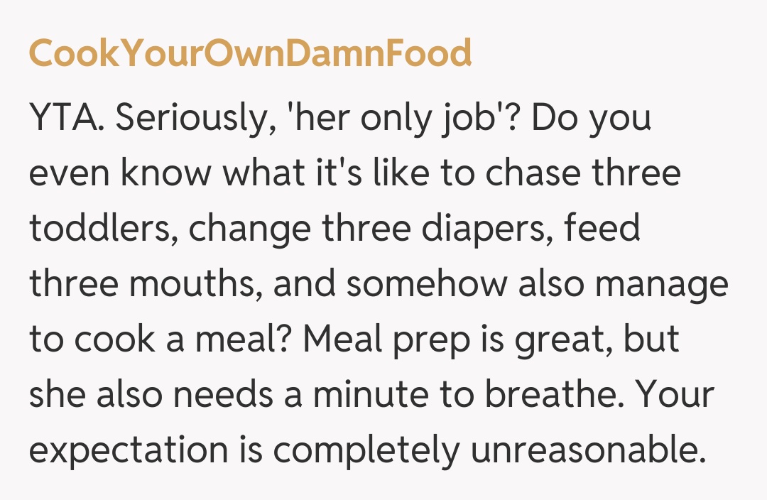 Comentariu de la CookYourOwnDamnFood