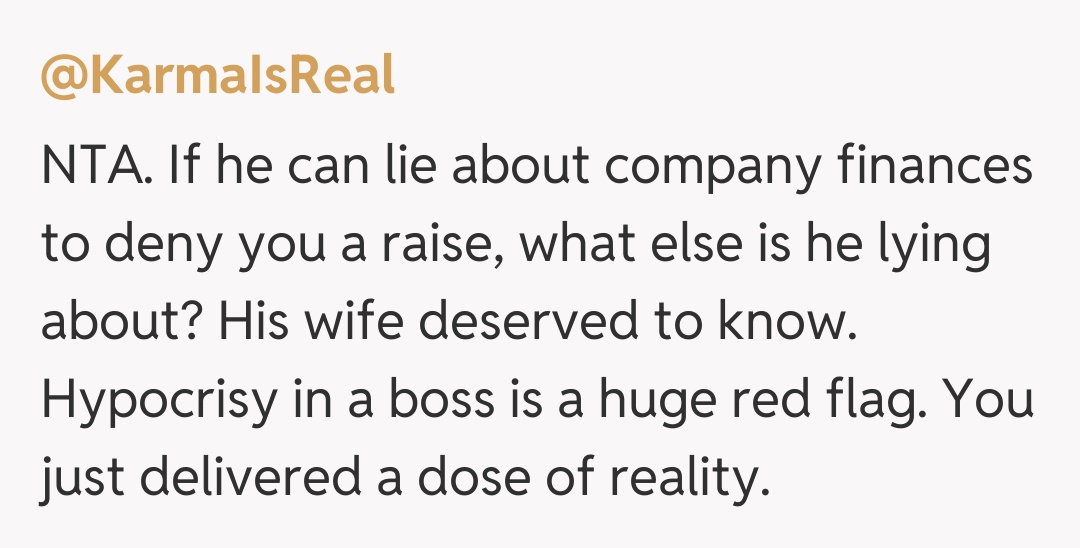 Comentariu de la @KarmaIsReal