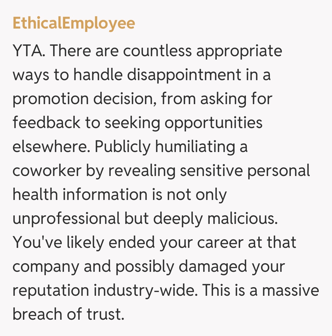 Comentariu de la EthicalEmployee