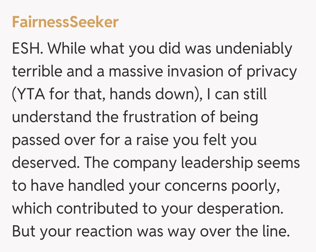 Comentariu de la FairnessSeeker