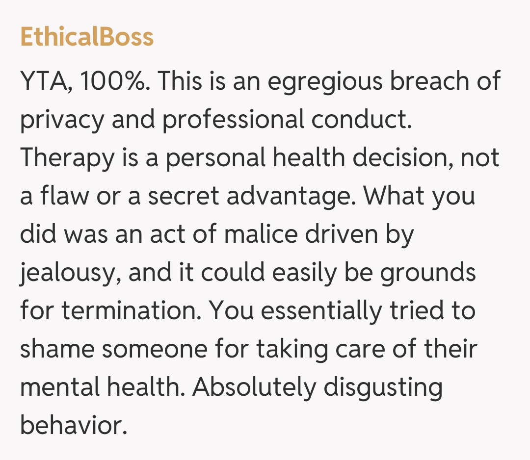 Comentariu de la EthicalBoss