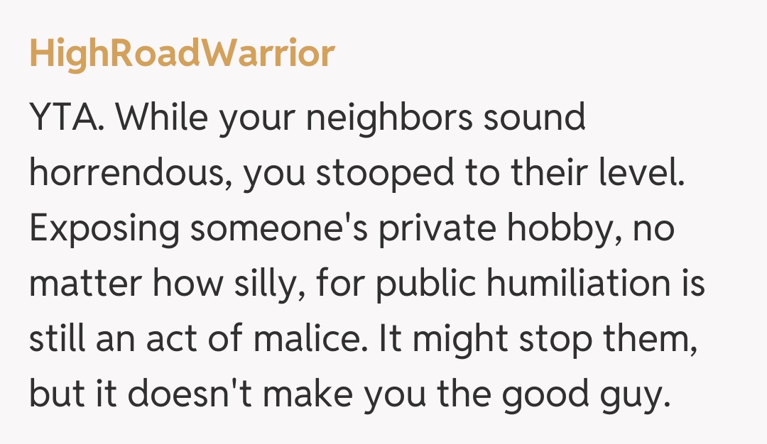 Comentariu de la HighRoadWarrior