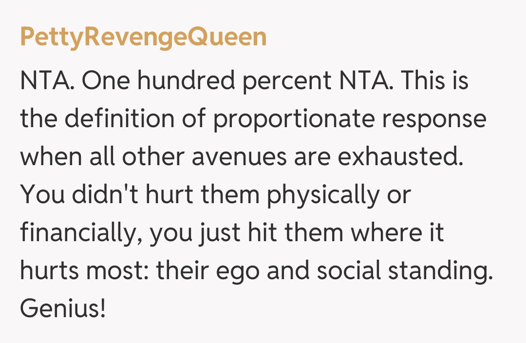 Comentariu de la PettyRevengeQueen