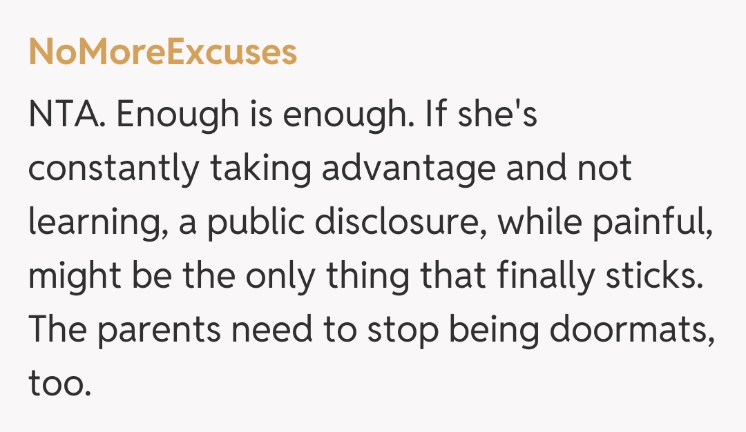 Comentariu de la NoMoreExcuses