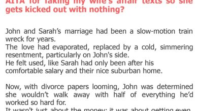 Photo of AITA for faking my wife’s affair texts so she gets kicked out with nothing?