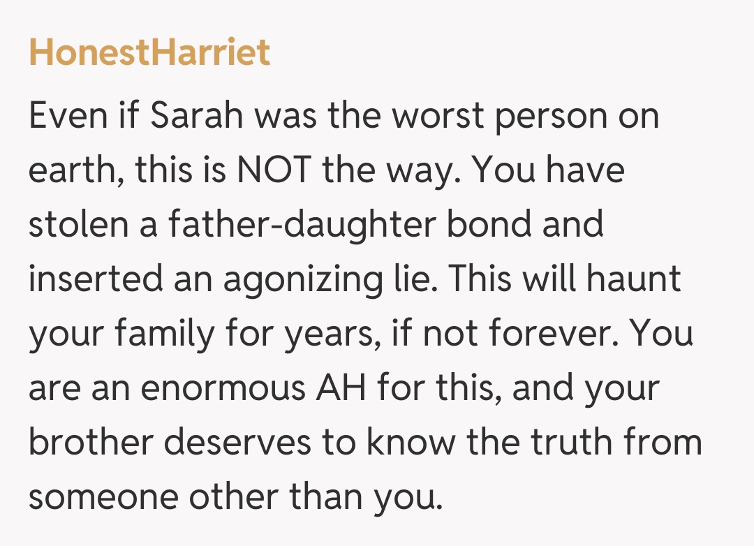 Comentariu de la HonestHarriet