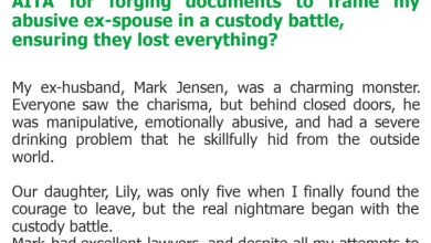 Photo of AITA for forging documents to frame my abusive ex-spouse in a custody battle, ensuring they lost everything?